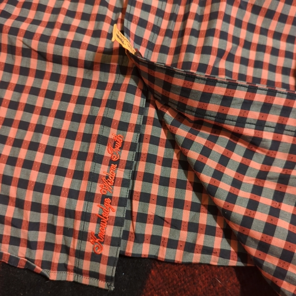 Robert Graham Classic Fit Multicolor Plaid Button Down Shirt Flip Cuff Mens 2XLT - Picture 5 of 7